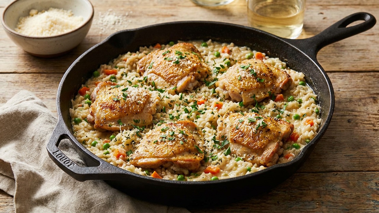 One-Pot Creamy Chicken and Rice (Weeknight Comfort)