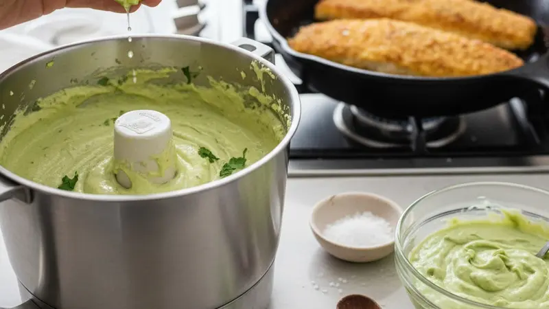 Make the avocado lime crema