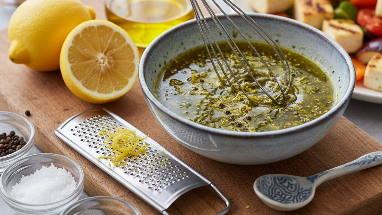 Make the za'atar lemon oil