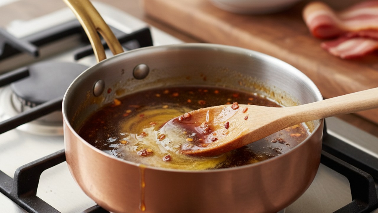 Make the maple-chile glaze