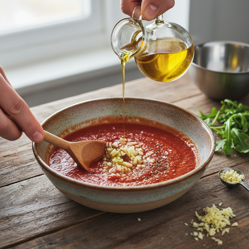 Make garlic sauce base