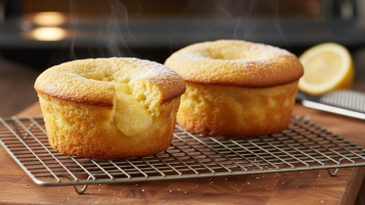 Bake briefly and rest