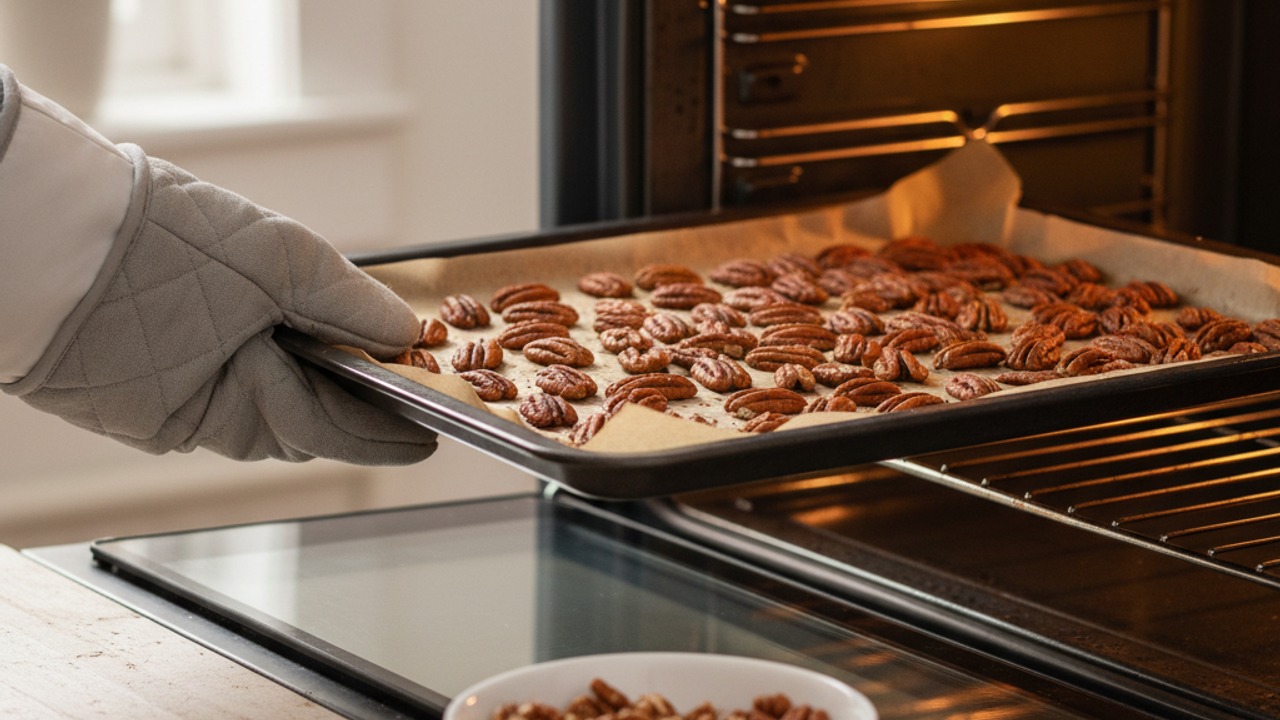 Toast the pecans