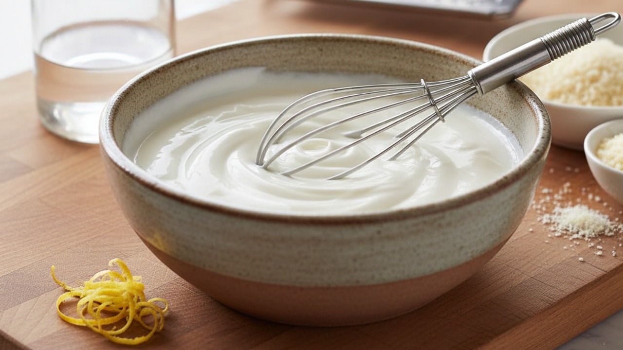 Prepare the yogurt binder