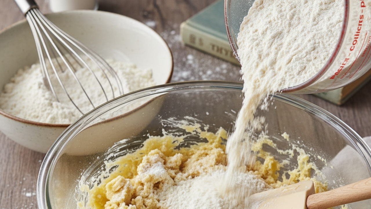 Add dry ingredients and bring together