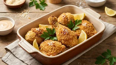 Oven Baked Crispy Chicken