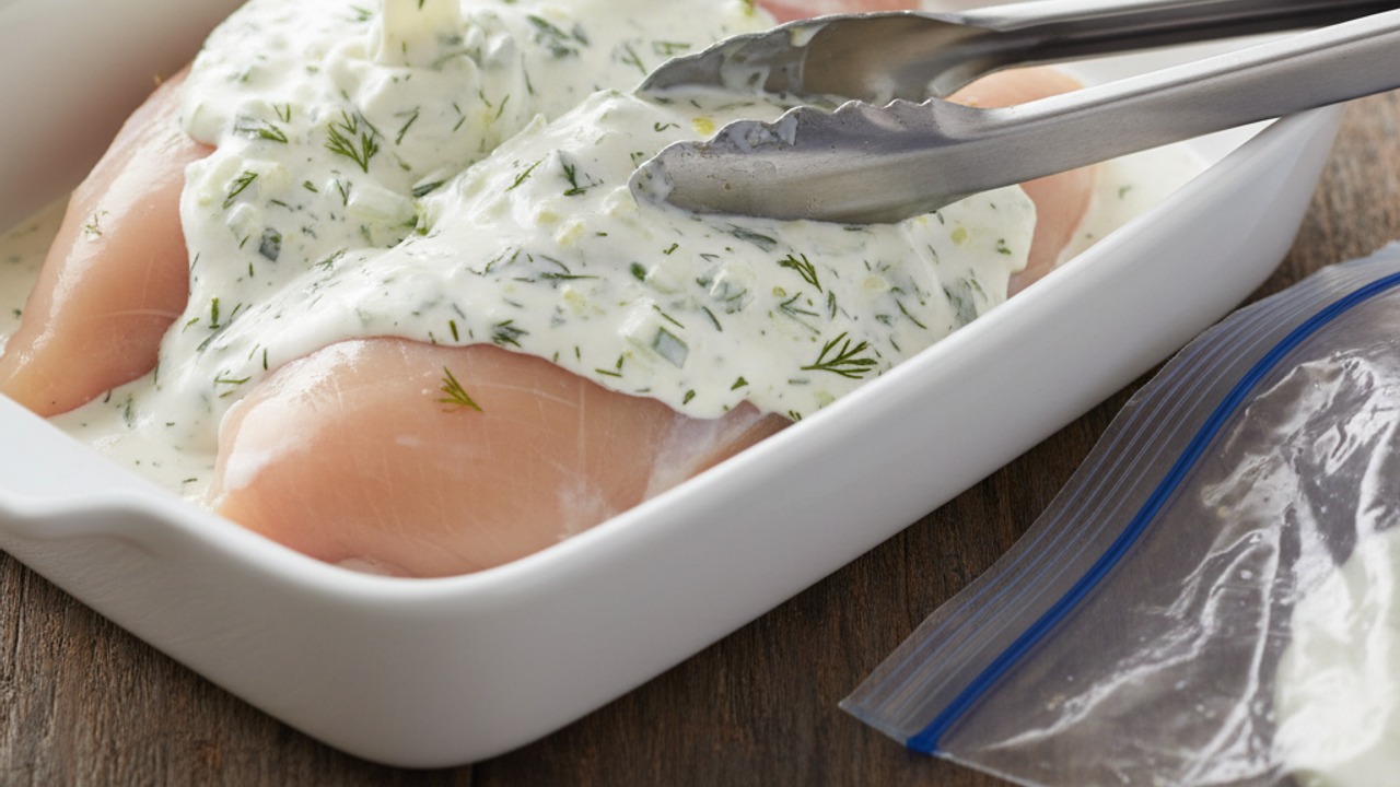 Coat and marinate the chicken