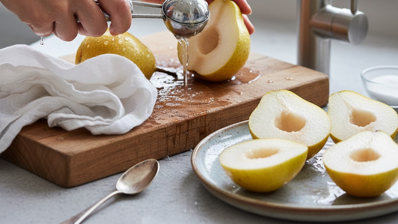 Prep the pears