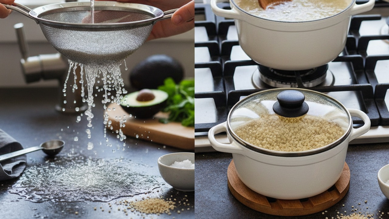 Cook the quinoa