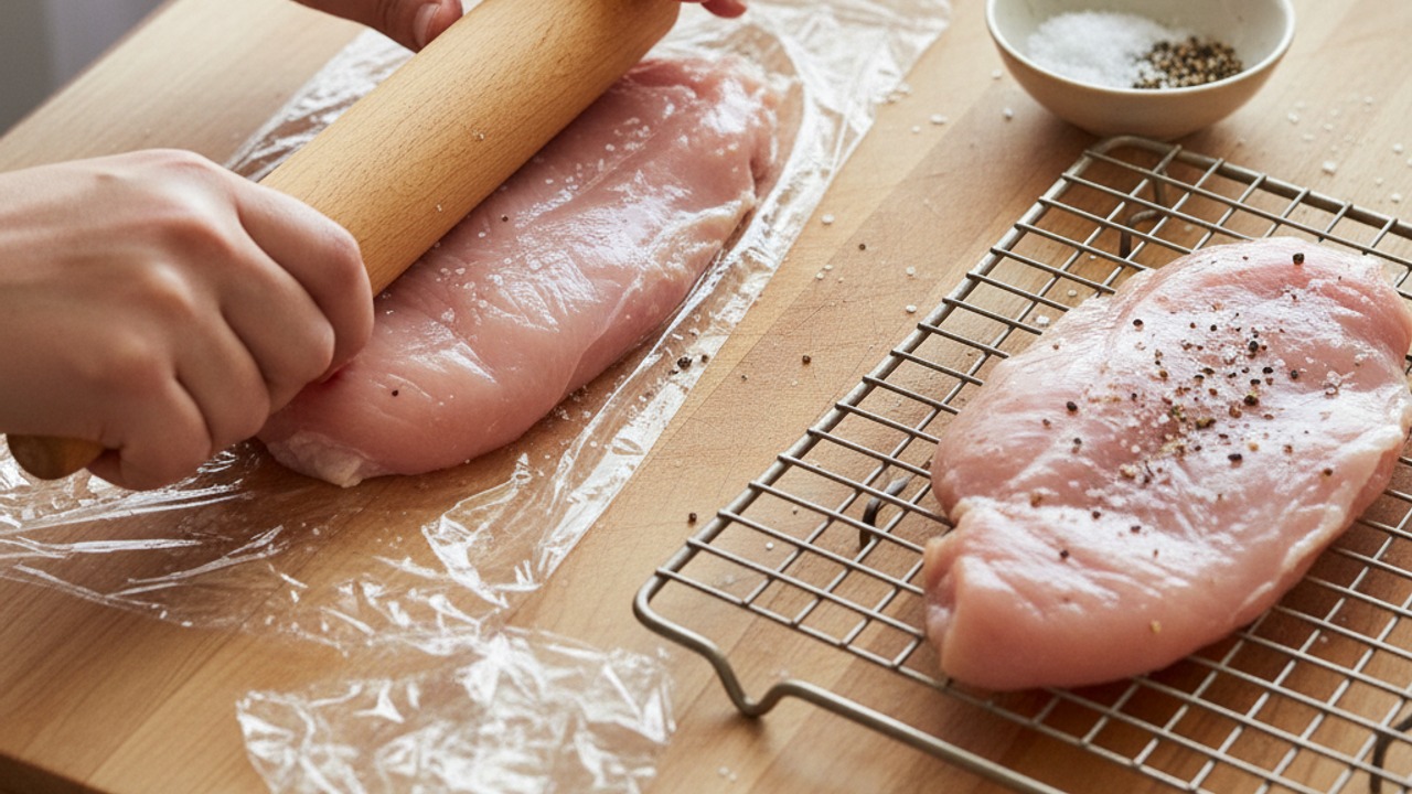 Prep and season the cutlets