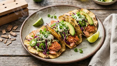 Smoked Salmon Tacos