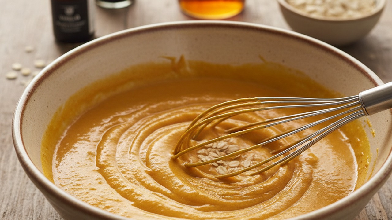 Whisk the wet ingredients