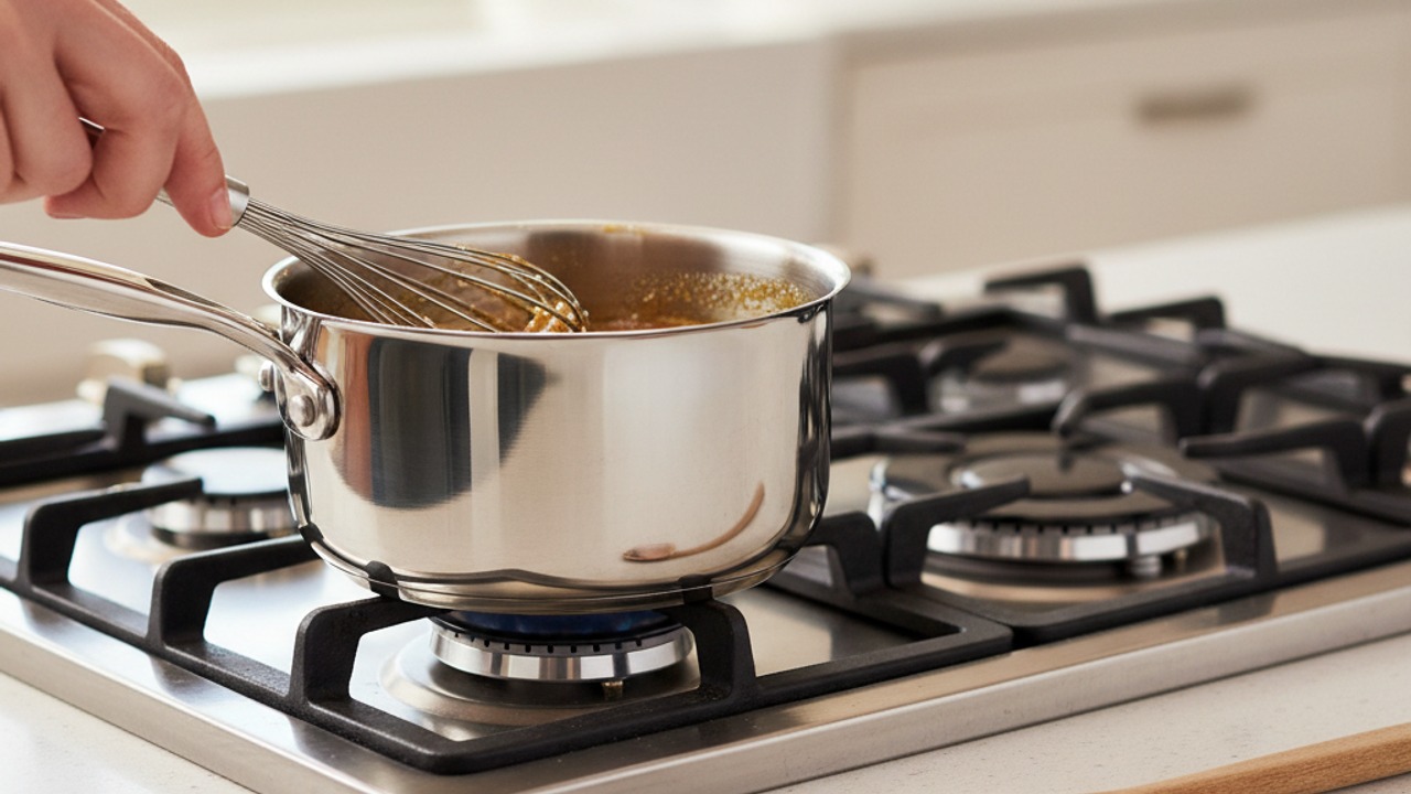Make the quick brown-sugar maple syrup
