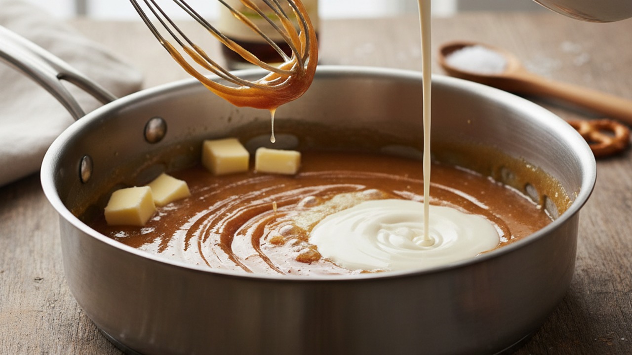 Make the salted caramel