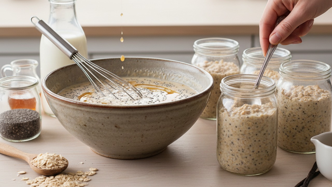 Make the overnight oats base
