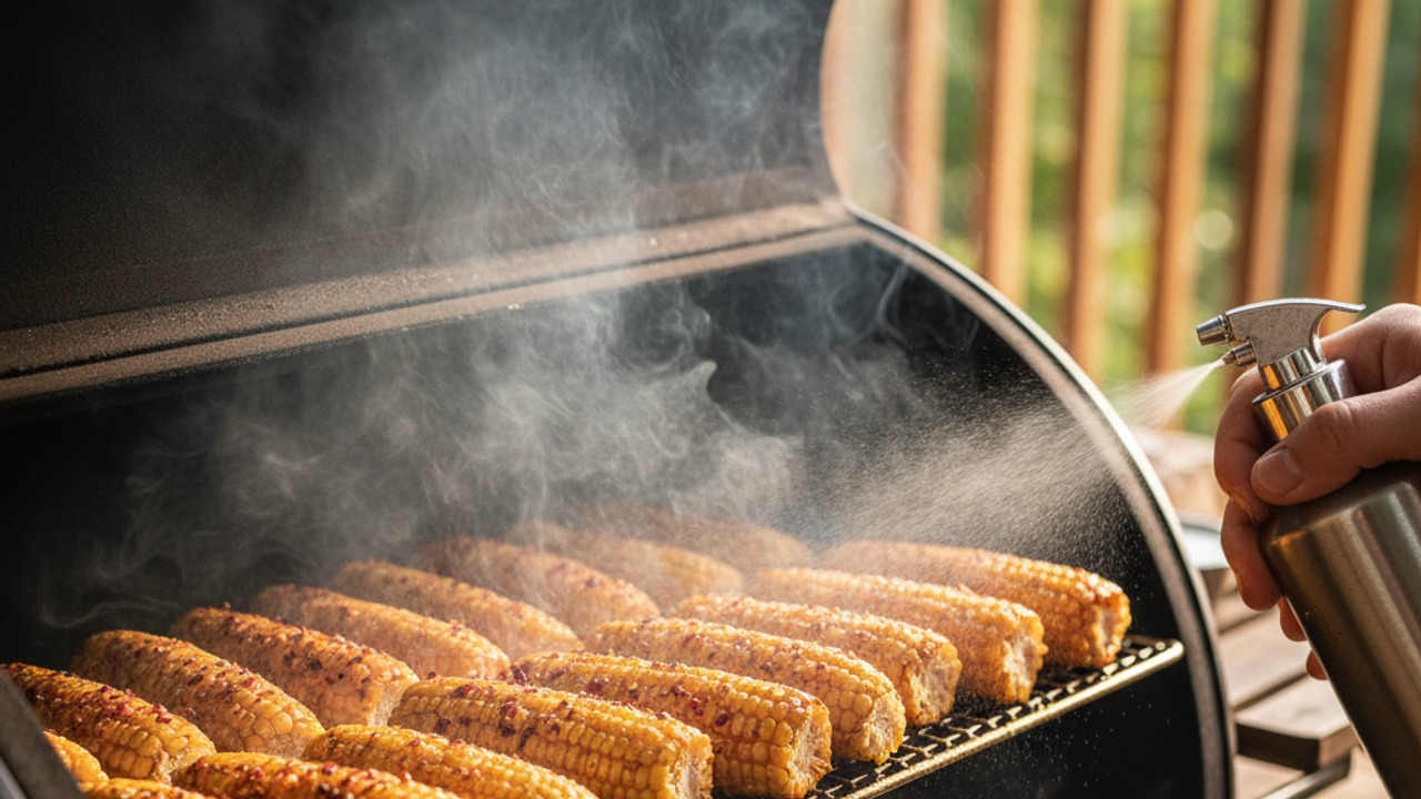 Set up the smoker and use gentle, sustained smoke