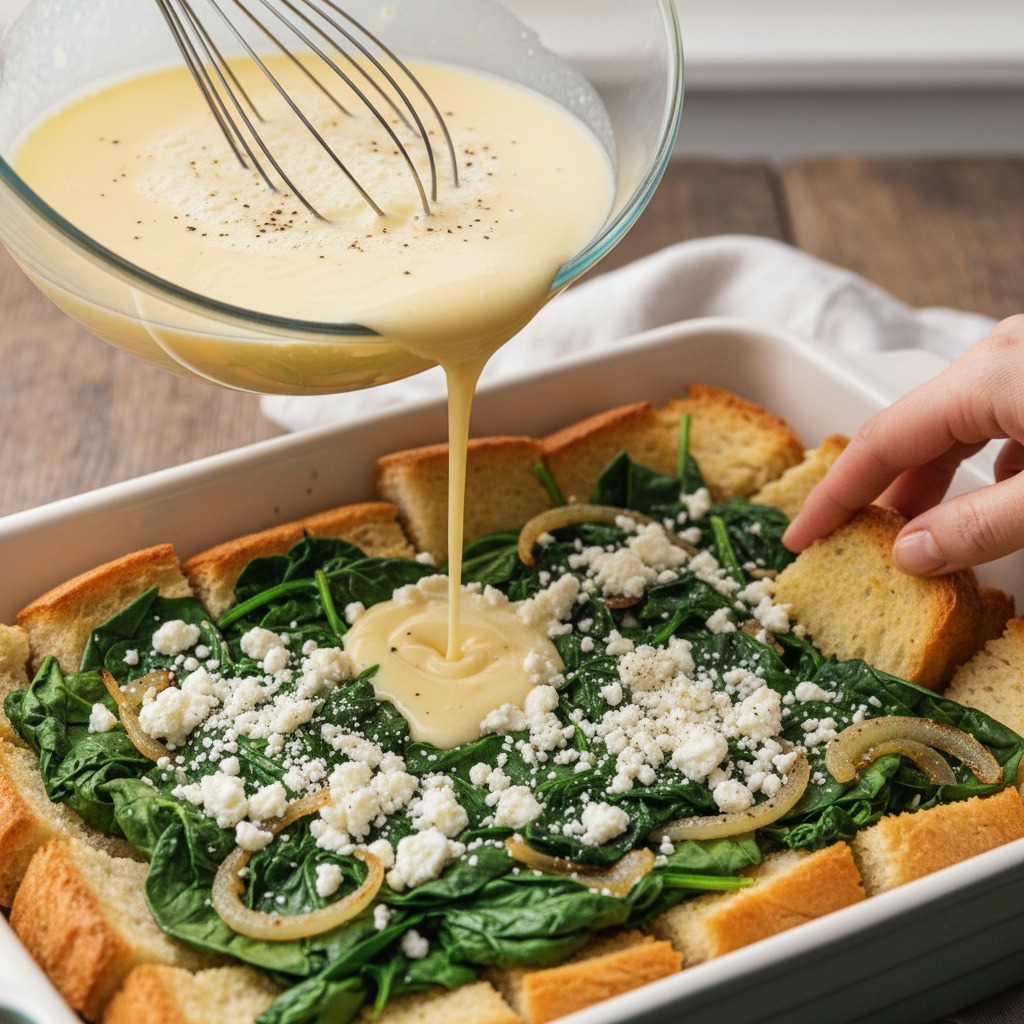 Layer filling and whisk custard