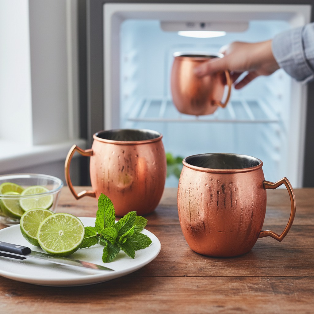 Prep mugs and garnishes