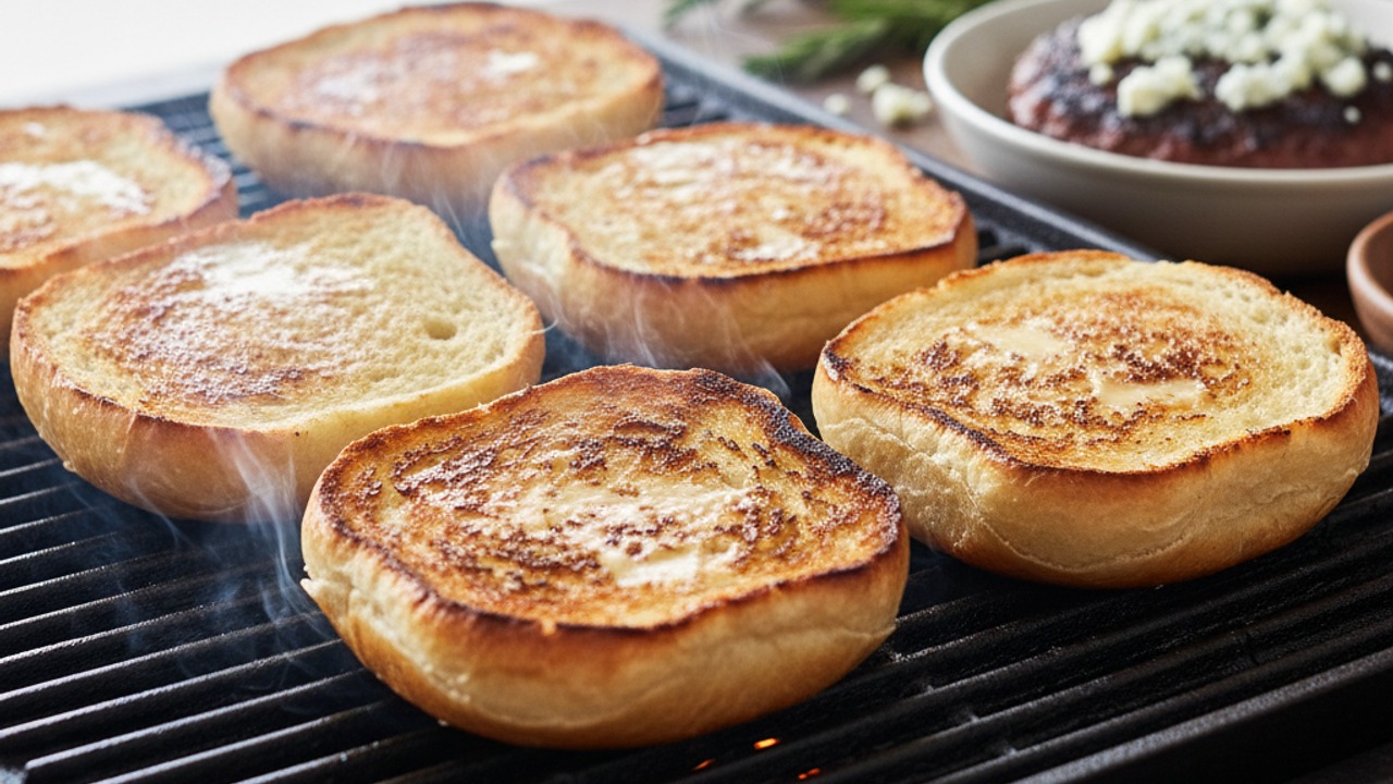 Toast the buns