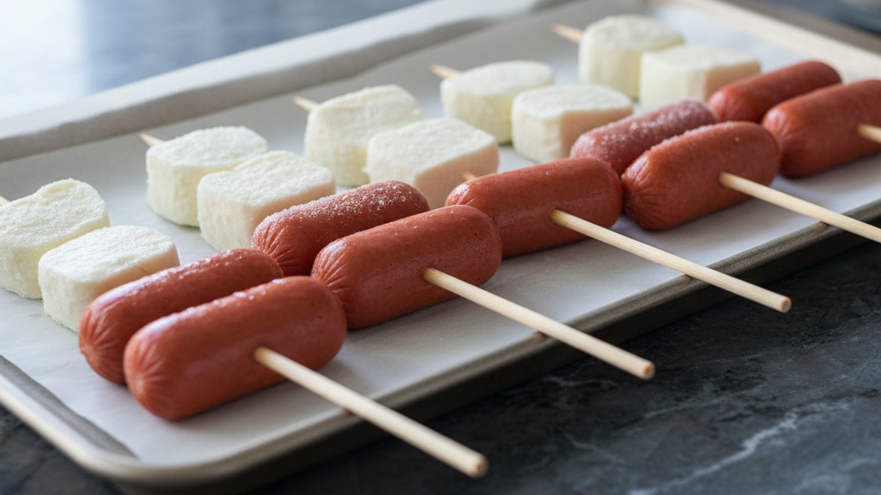 Skewer and chill the filling