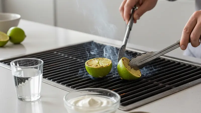 Char limes and make crema