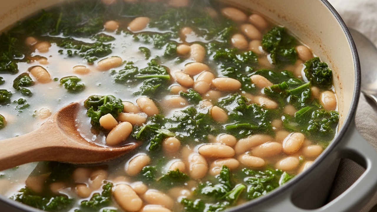 Add beans and simmer