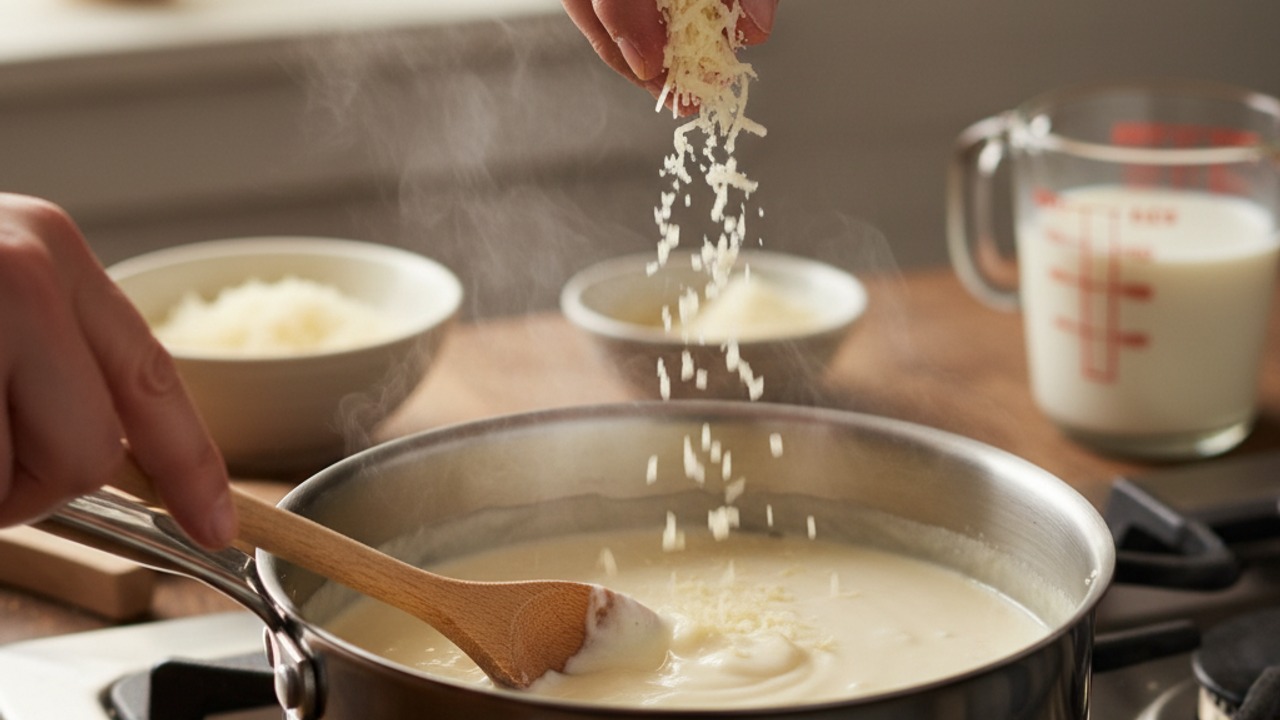 Incorporate the Parmesan
