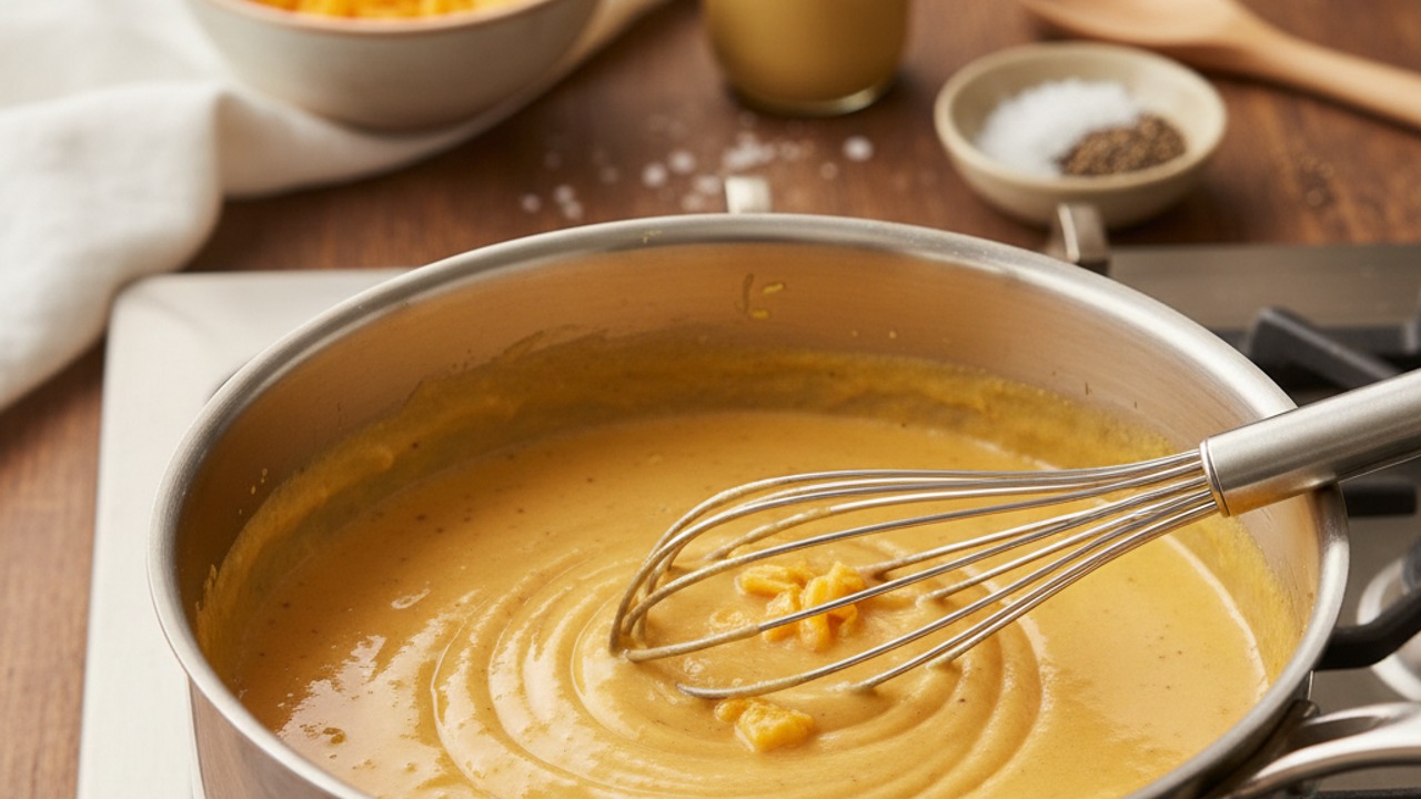 Make the cheese sauce