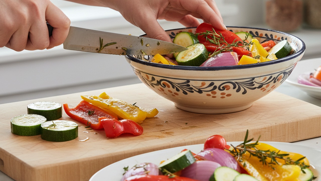 Prep the vegetables