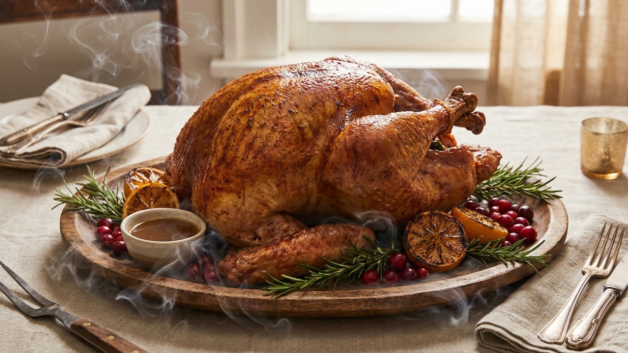 Smoke-and-Roast Turkey