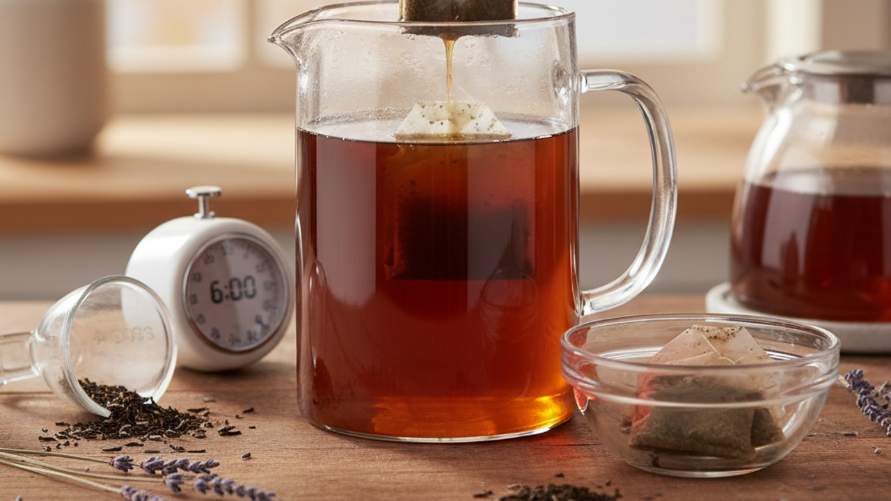 Brew a strong Earl Grey base