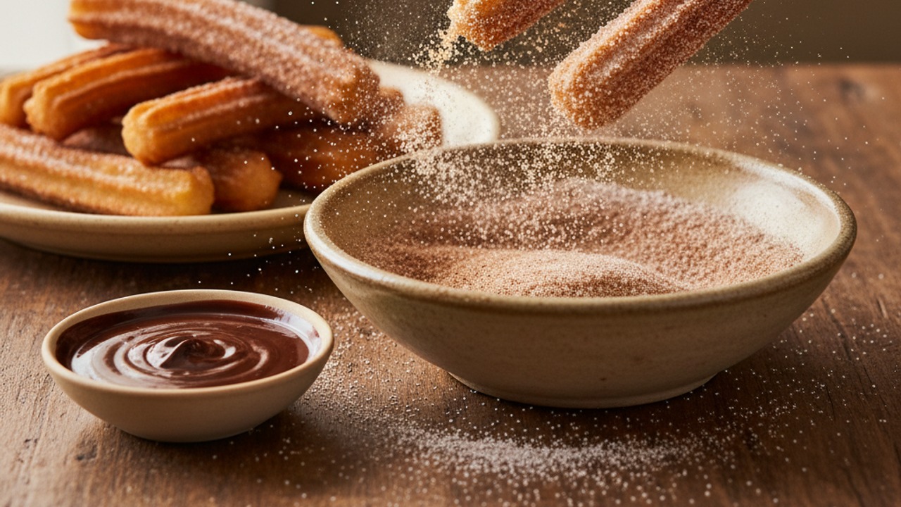 Coat with cinnamon sugar