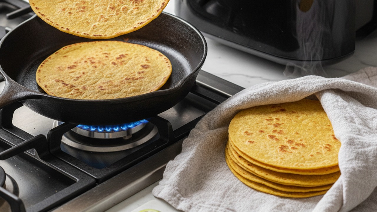 Warm the tortillas