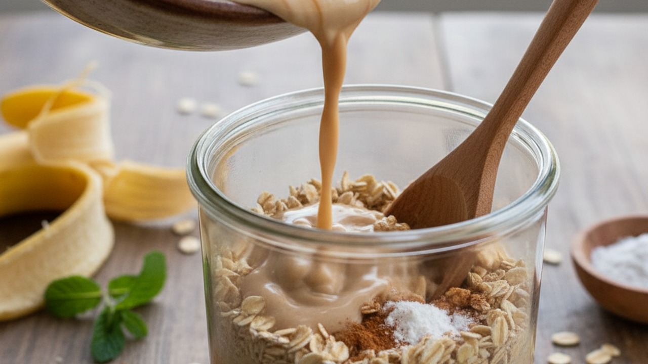 Mix wet ingredients and combine