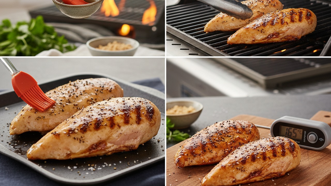 Marinate and grill the chicken