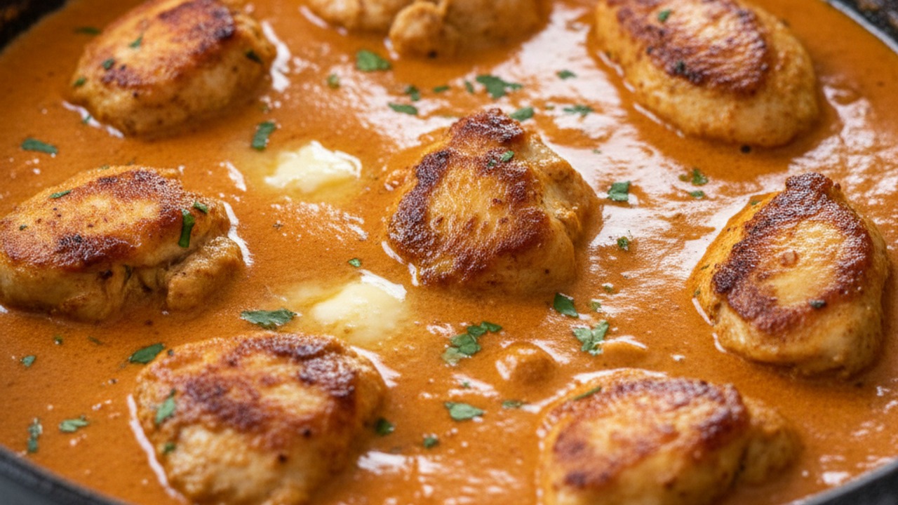 Finish cooking the chicken