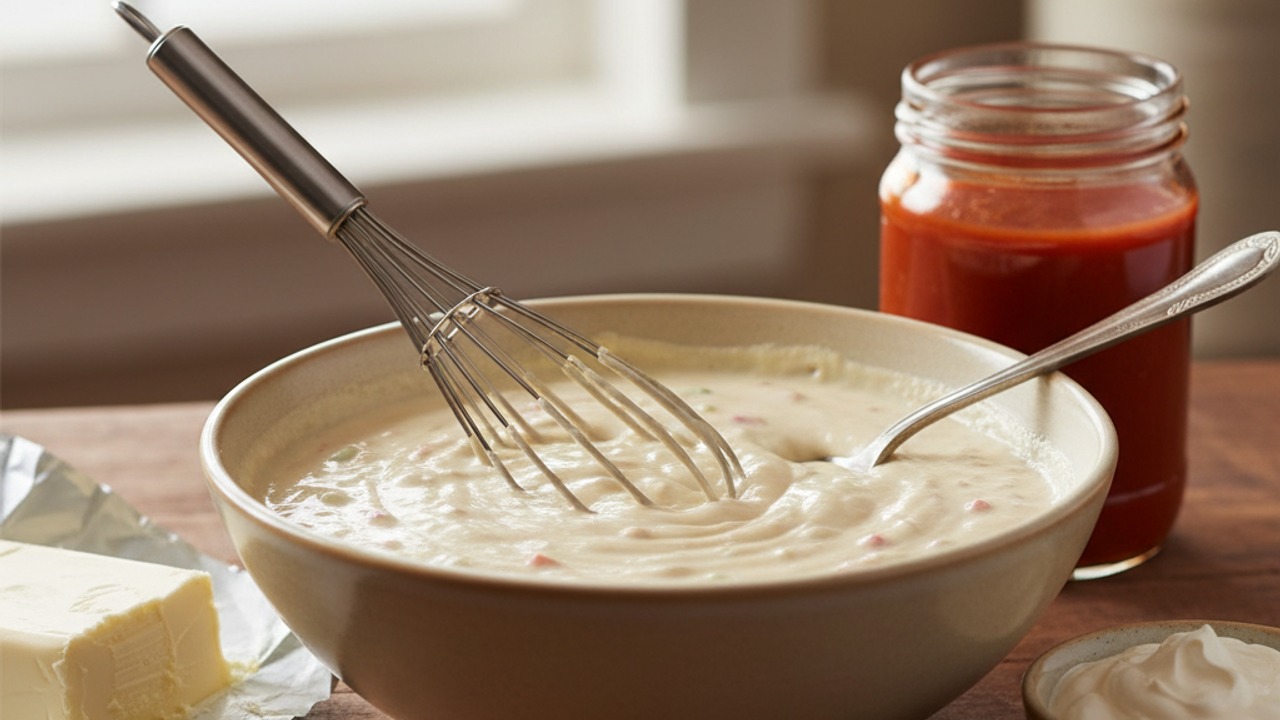 Make the creamy enchilada sauce