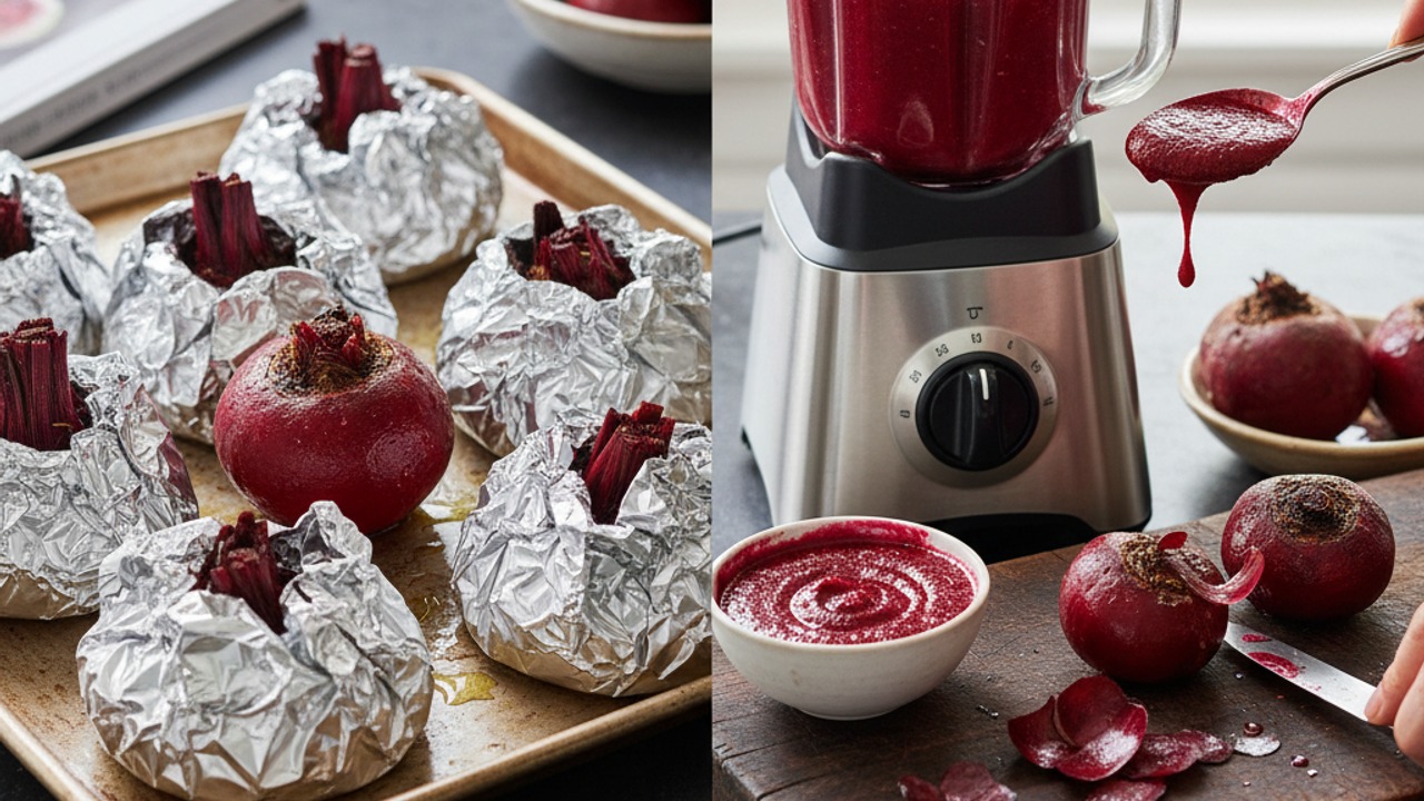 Roast and purée the beets