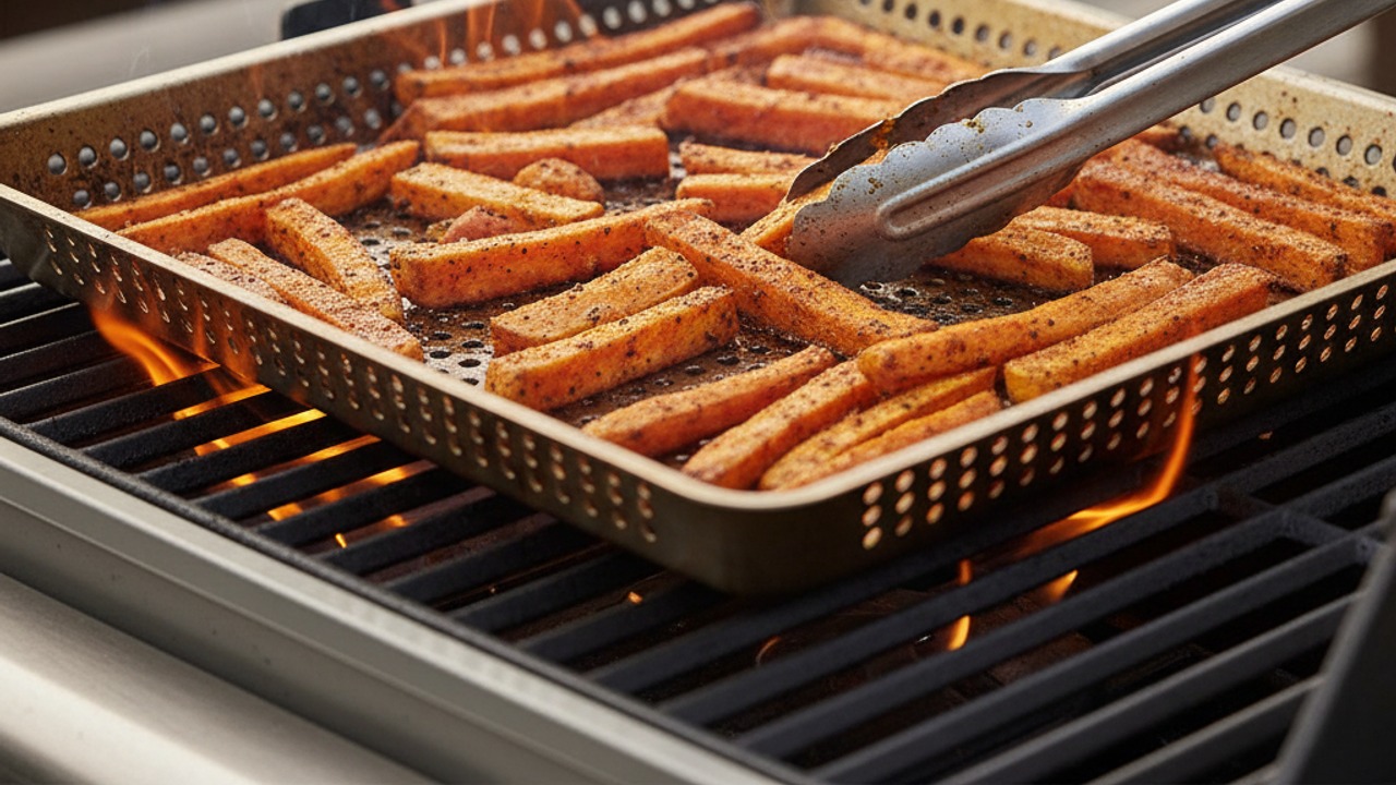 Grill to char and crisp