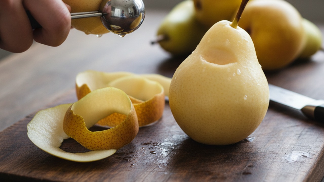Prepare the pears
