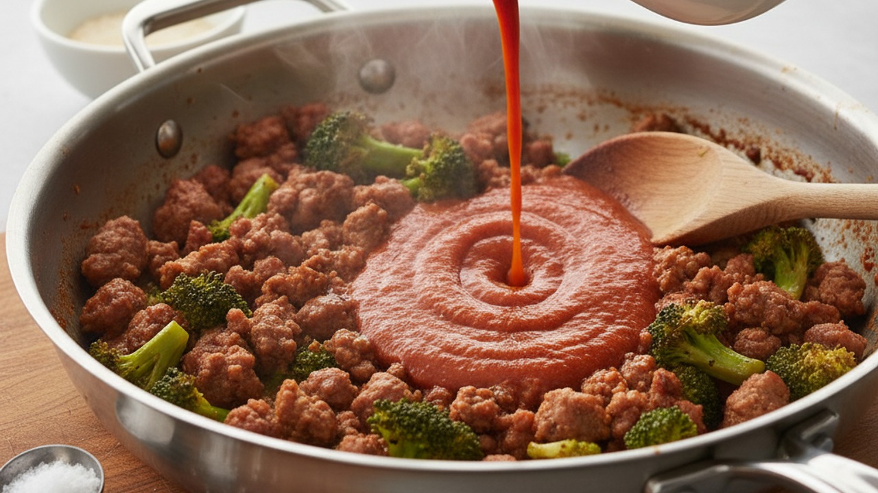 Simmer with marinara