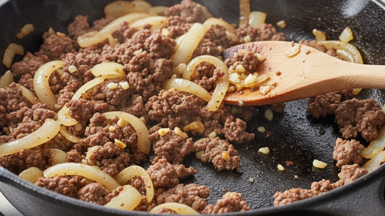 Sauté onion and garlic