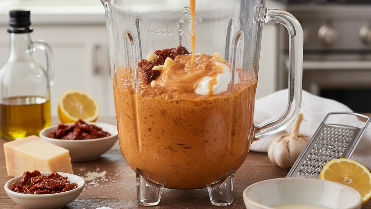 Blend the creamy tomato sauce