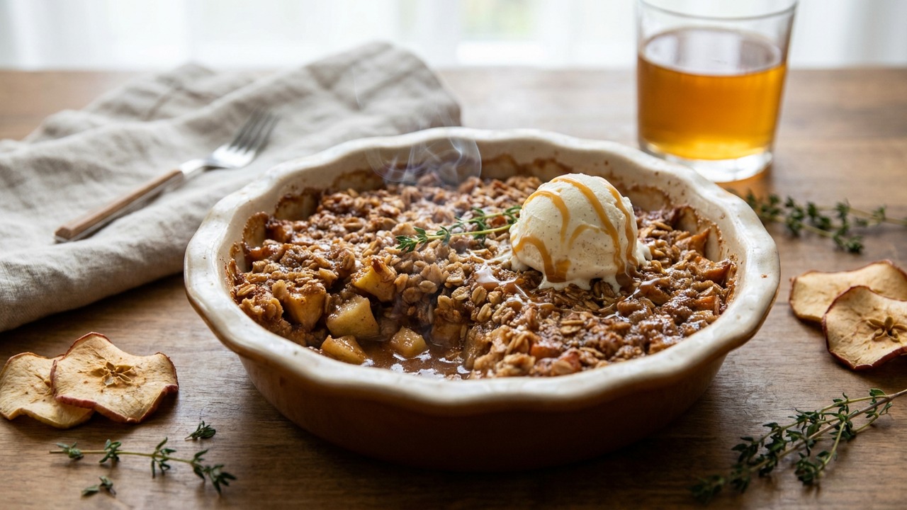 Smoked Apple Crisp