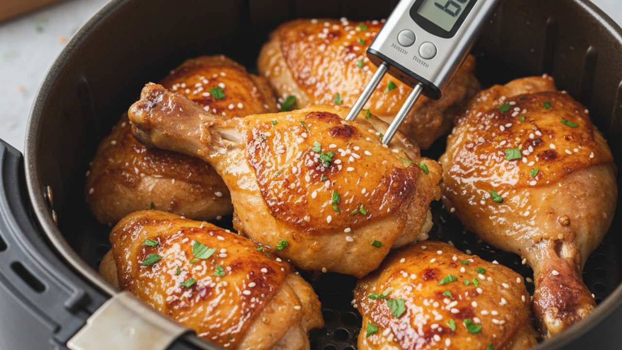 Air fry until crispy and cooked