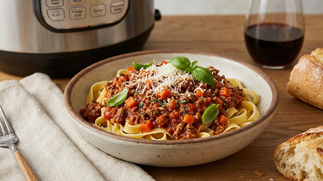 Instant Pot Bolognese for Busy Weeknights (Rich Ragu in 45 Minutes)