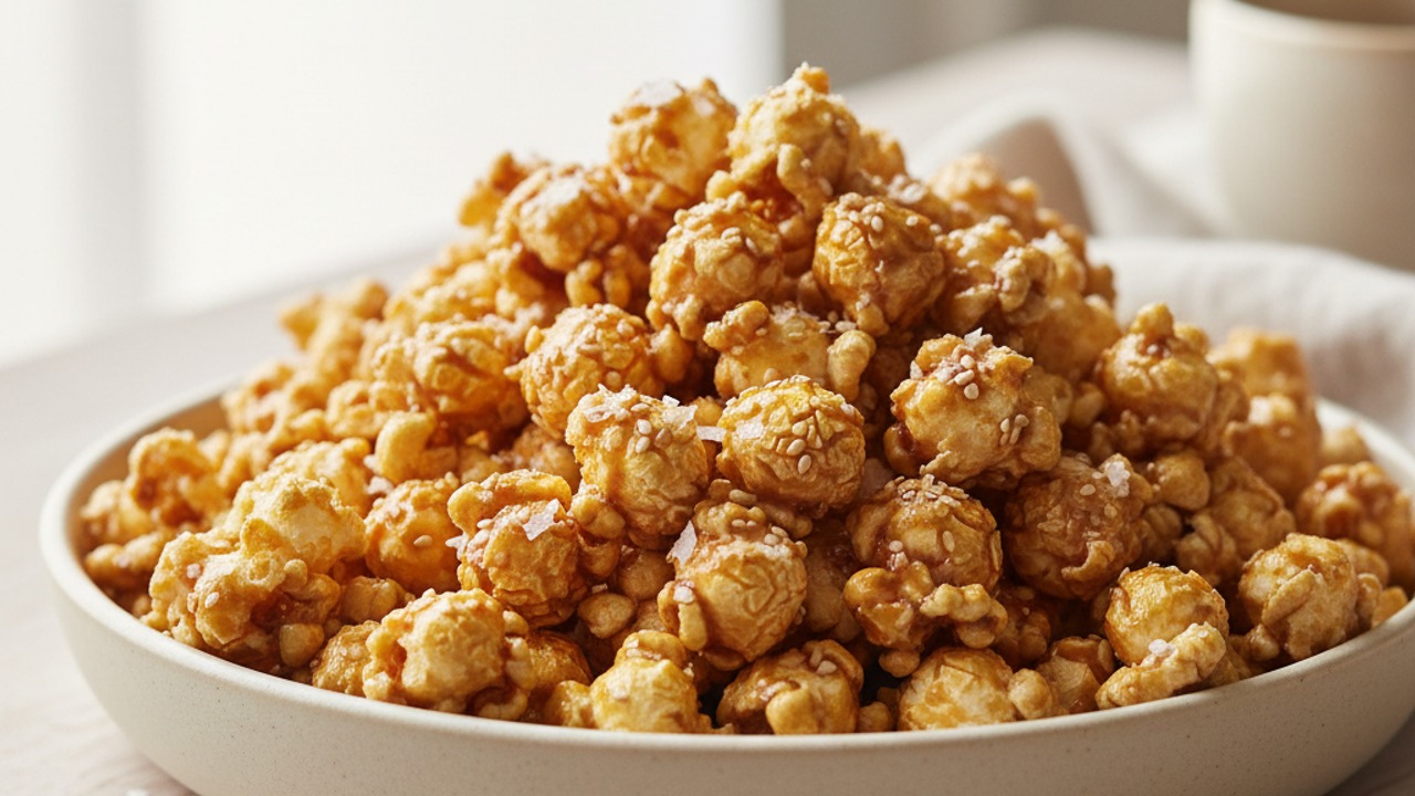 Tahini Sesame Popcorn