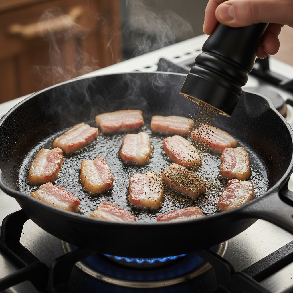 Render the guanciale