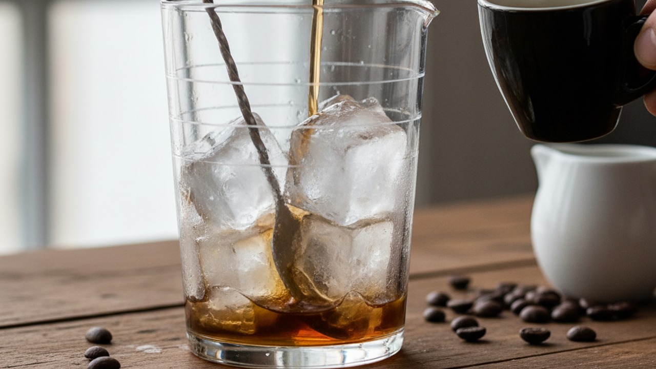 Combine and chill the spirits
