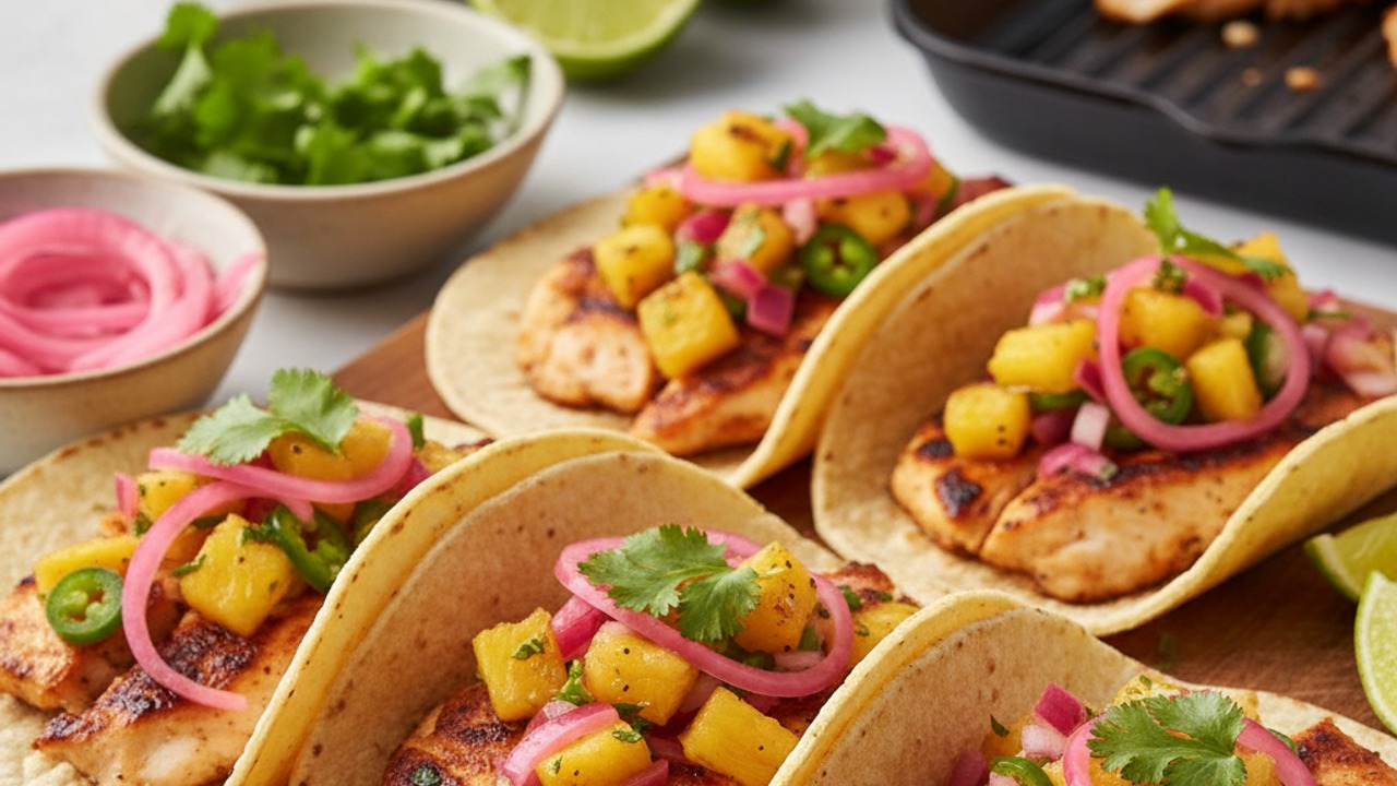 Assemble and serve the tacos